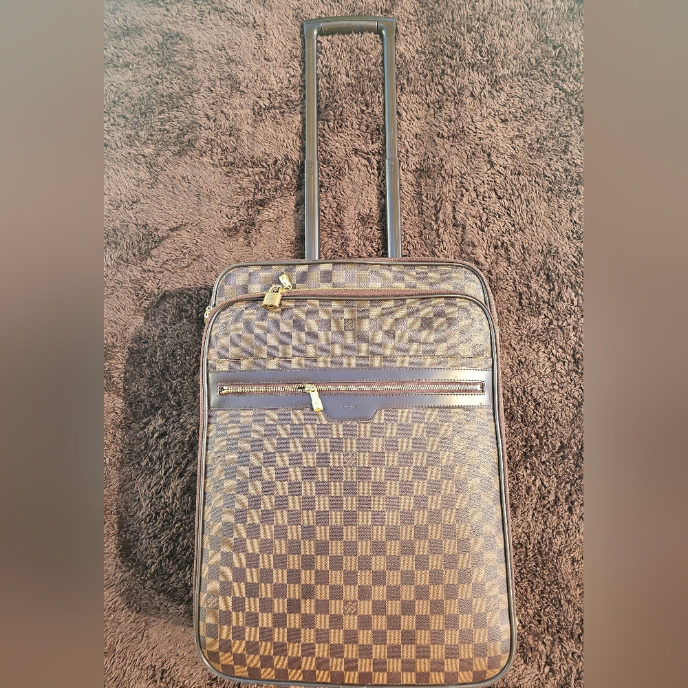 Louis Vuitton Damier Ebene Canvas Business Pegase Legere 55 Luggage
